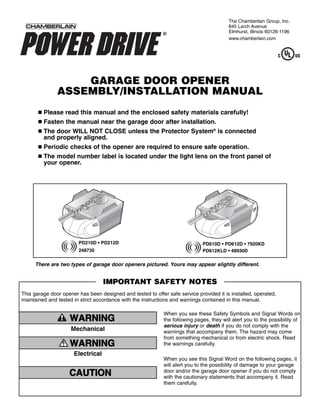 chamberlain liftmaster repair manual