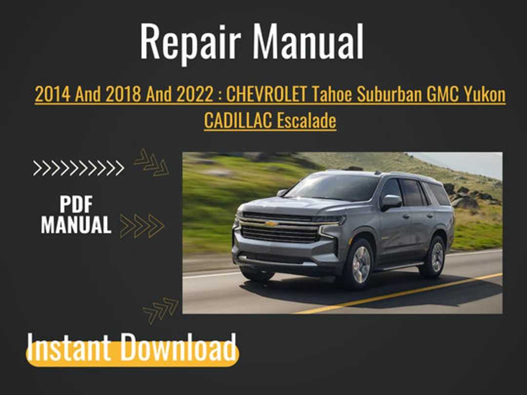 chevrolet tahoe repair manual