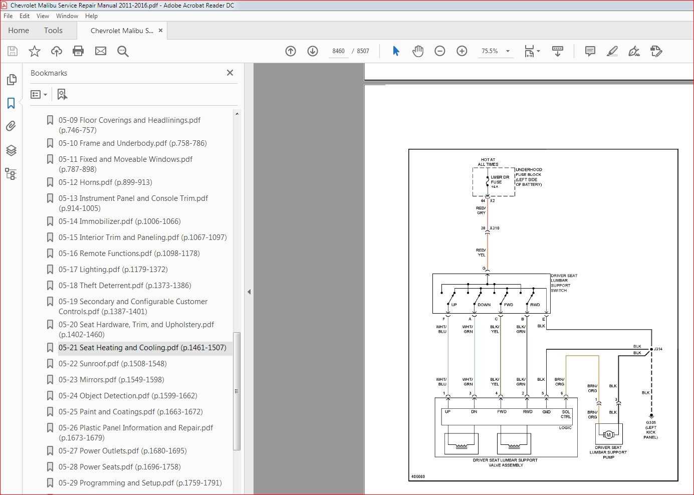 chevy malibu repair manual