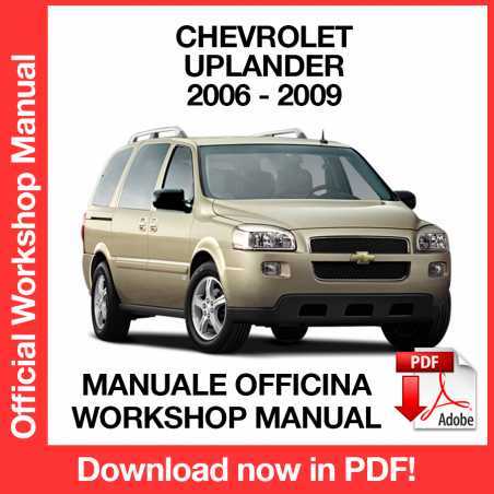 chevy uplander repair manual