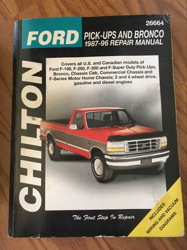 chilton ford truck repair manual