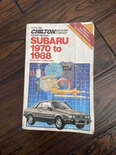 chilton subaru repair manual