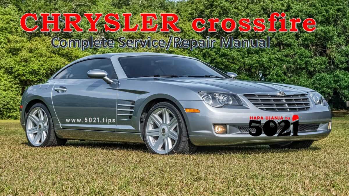 chrysler crossfire repair manual