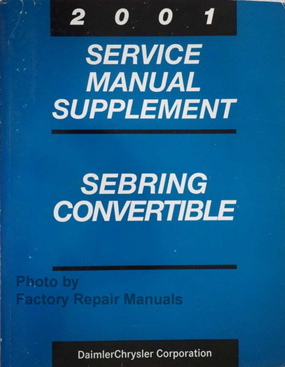 chrysler sebring repair manual