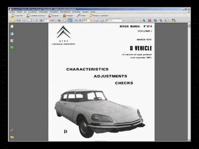 citroen ds repair manual