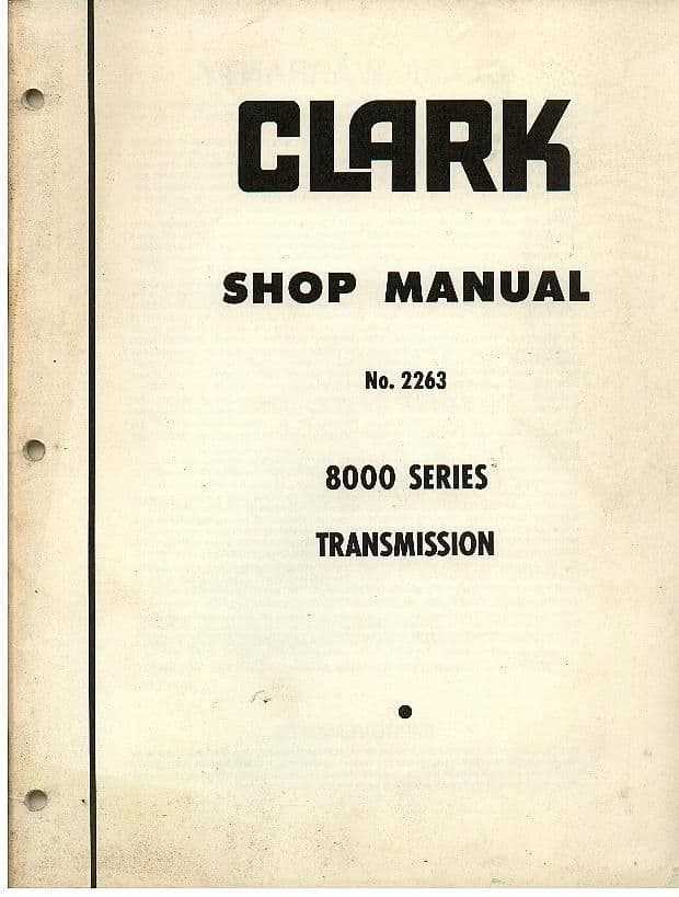 clark transmission repair manual