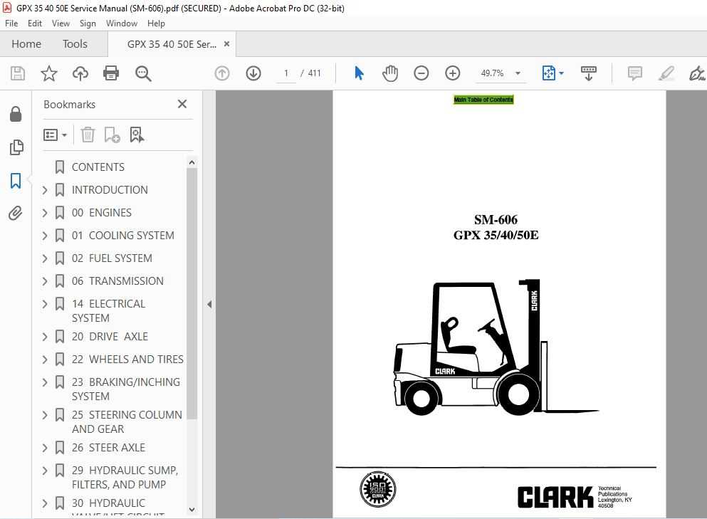 clark transmission repair manual