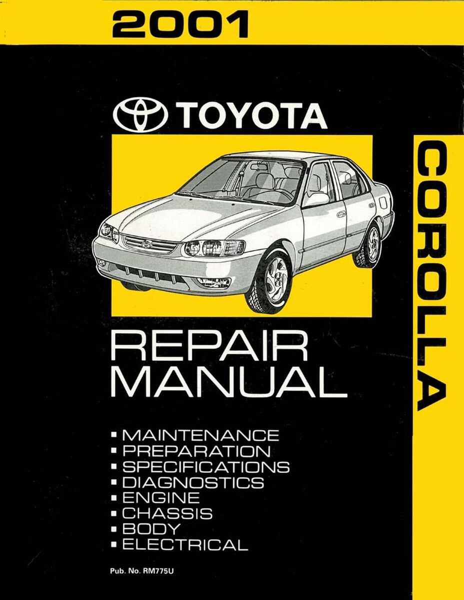 corolla 2001 repair manual