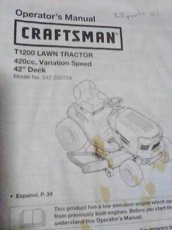 craftsman t1200 repair manual