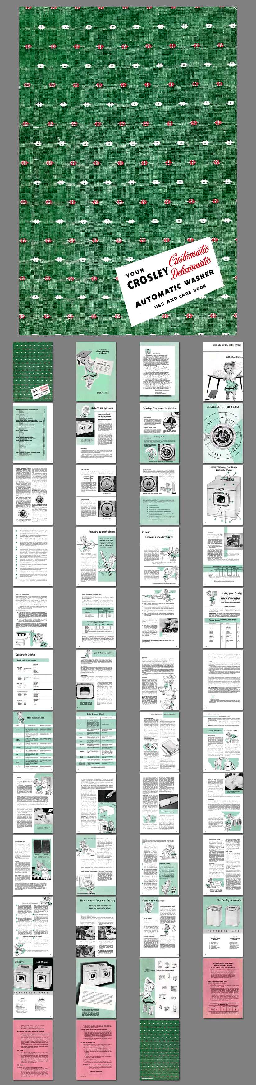 crosley washing machine repair manual