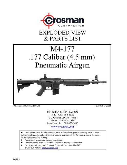 crosman 760 repair manual