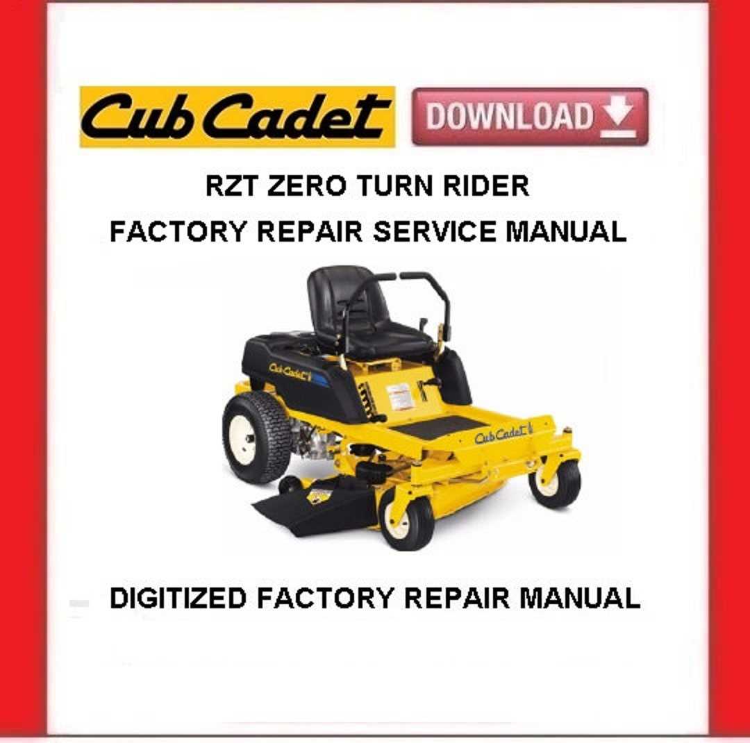 cub cadet riding mower repair manual