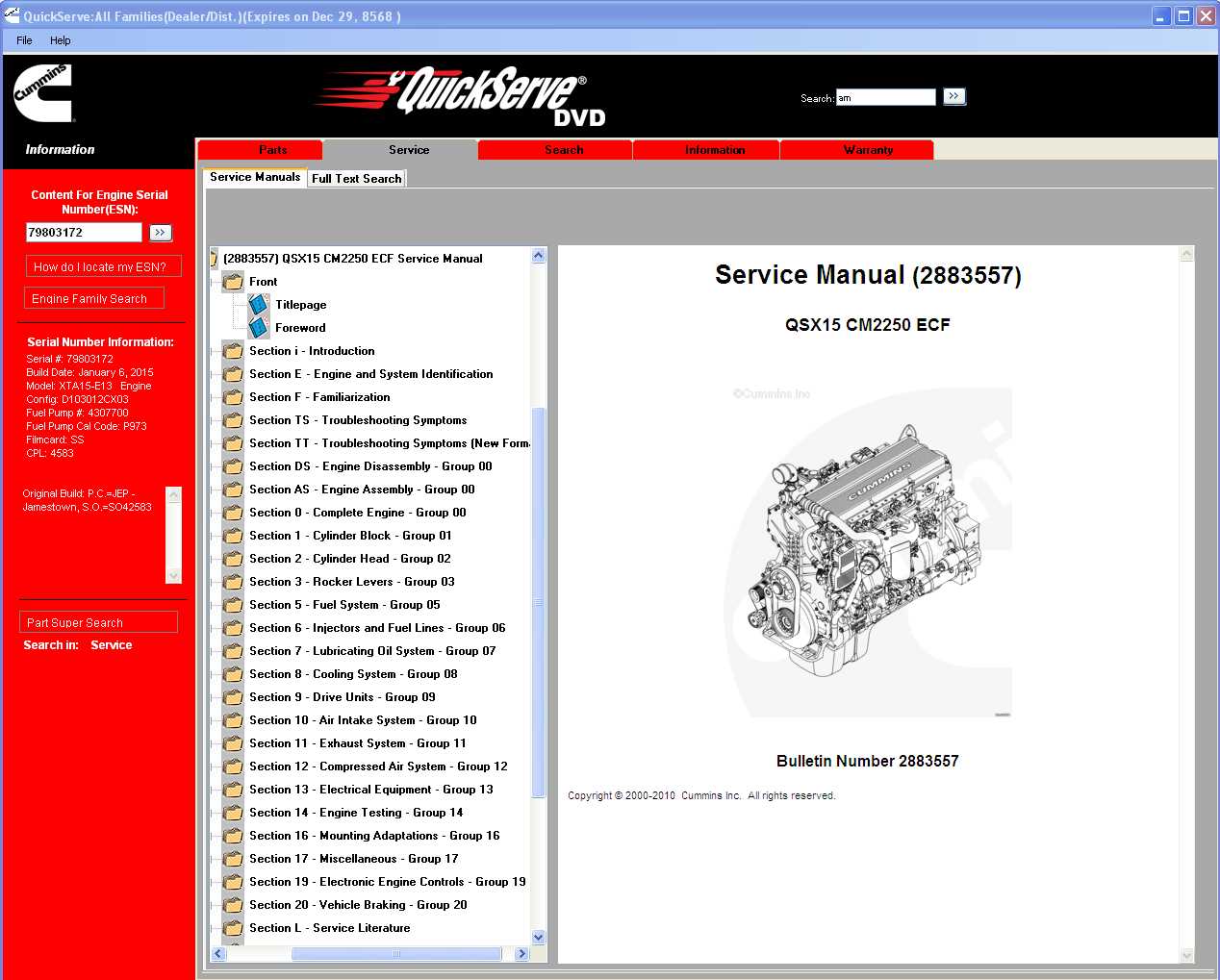 cummins isx engine repair manual