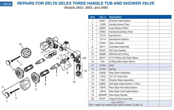 delta shower faucet repair manual