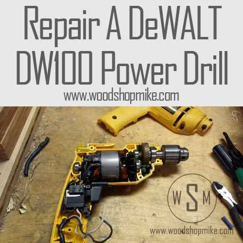 dewalt drill repair manual