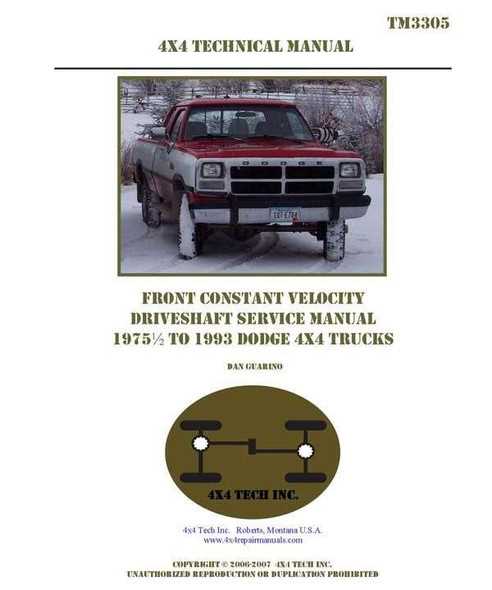 dodge d250 repair manual