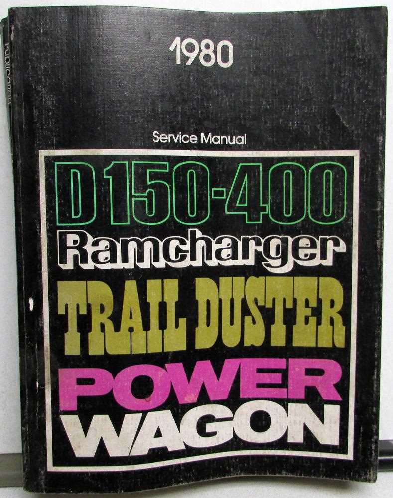 dodge ramcharger repair manual