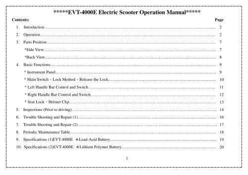 e scooter repair manual