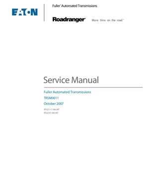 eaton fuller 18 speed transmission repair manual