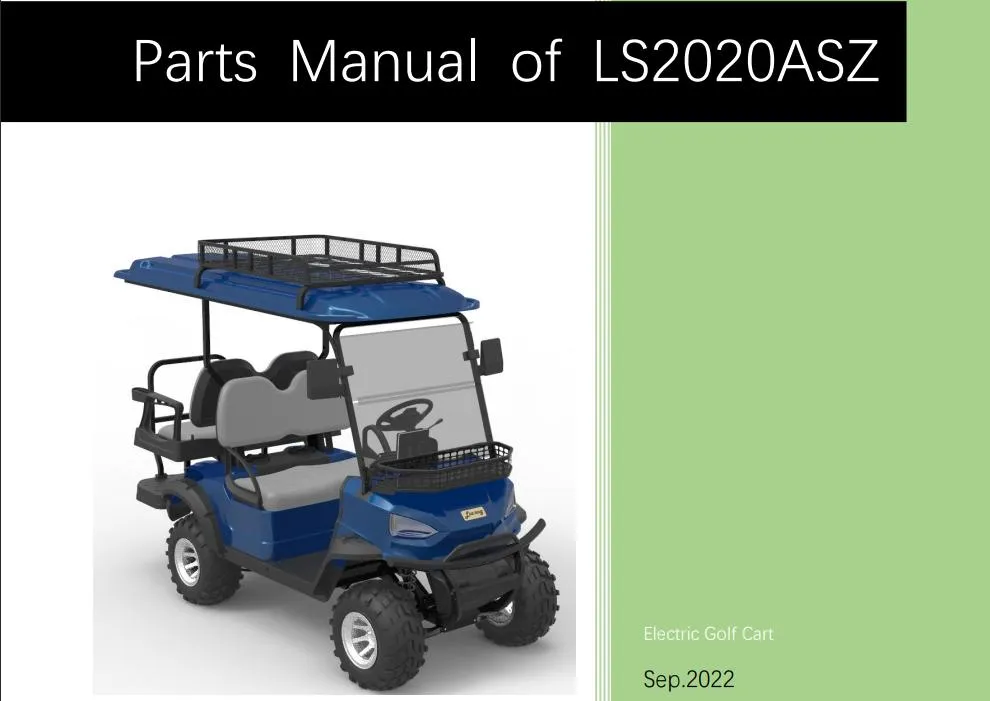 electric golf cart repair manual