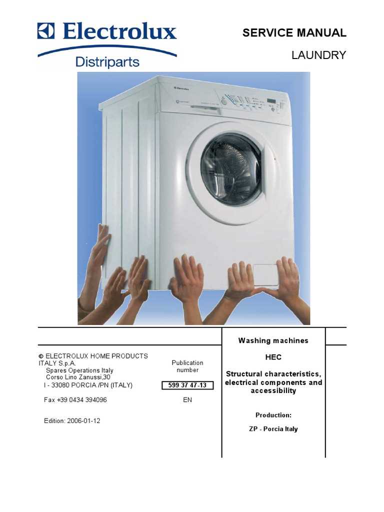 electrolux washer repair manual