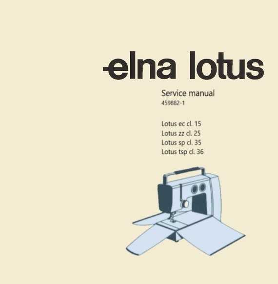 elna sewing machine repair manual