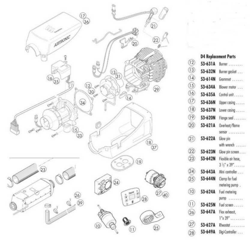 espar heater repair manual