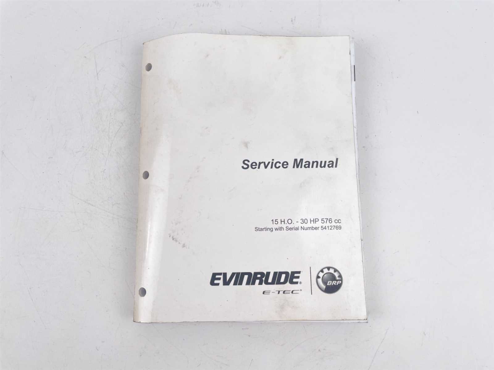 evinrude etec repair manual