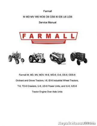 farmall m tractor repair manual