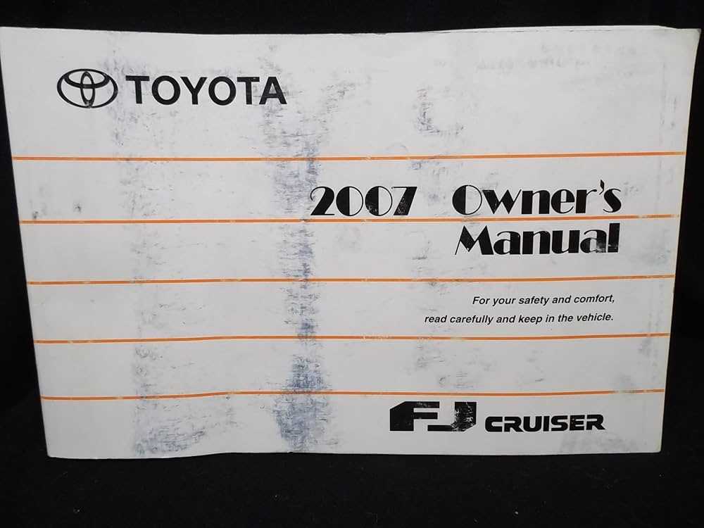 fj cruiser repair manual 2007