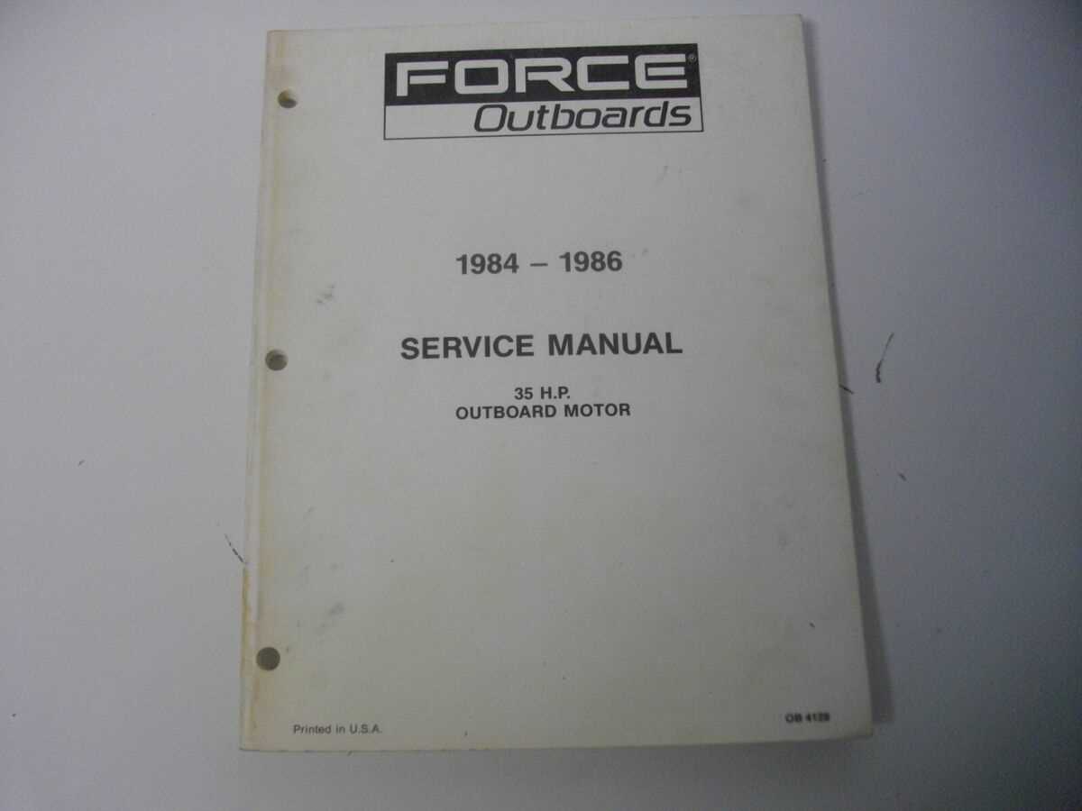 force 125 repair manual