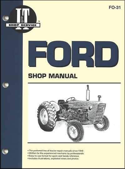 ford 3600 tractor repair manual