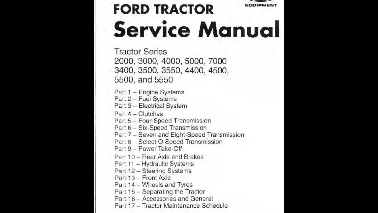 ford 5000 repair manual