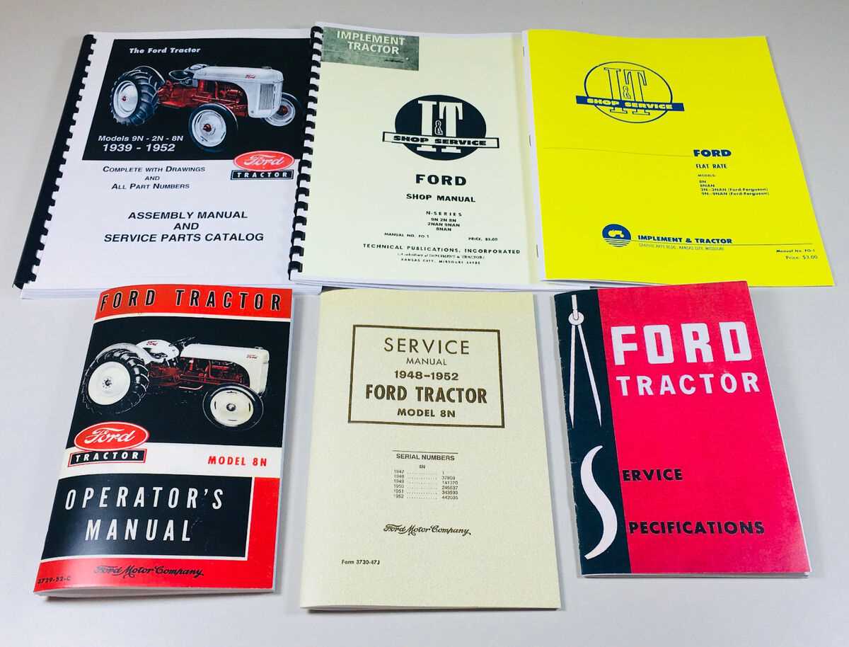 ford 8n tractor repair manual