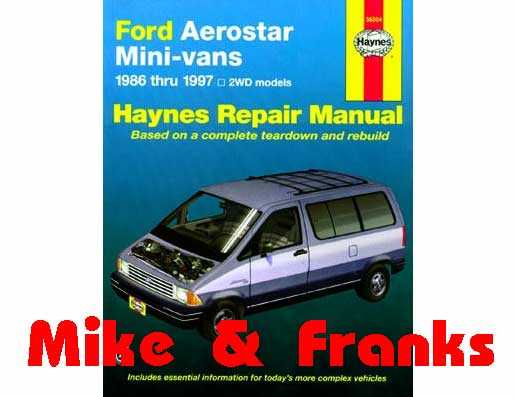 ford aerostar repair manual