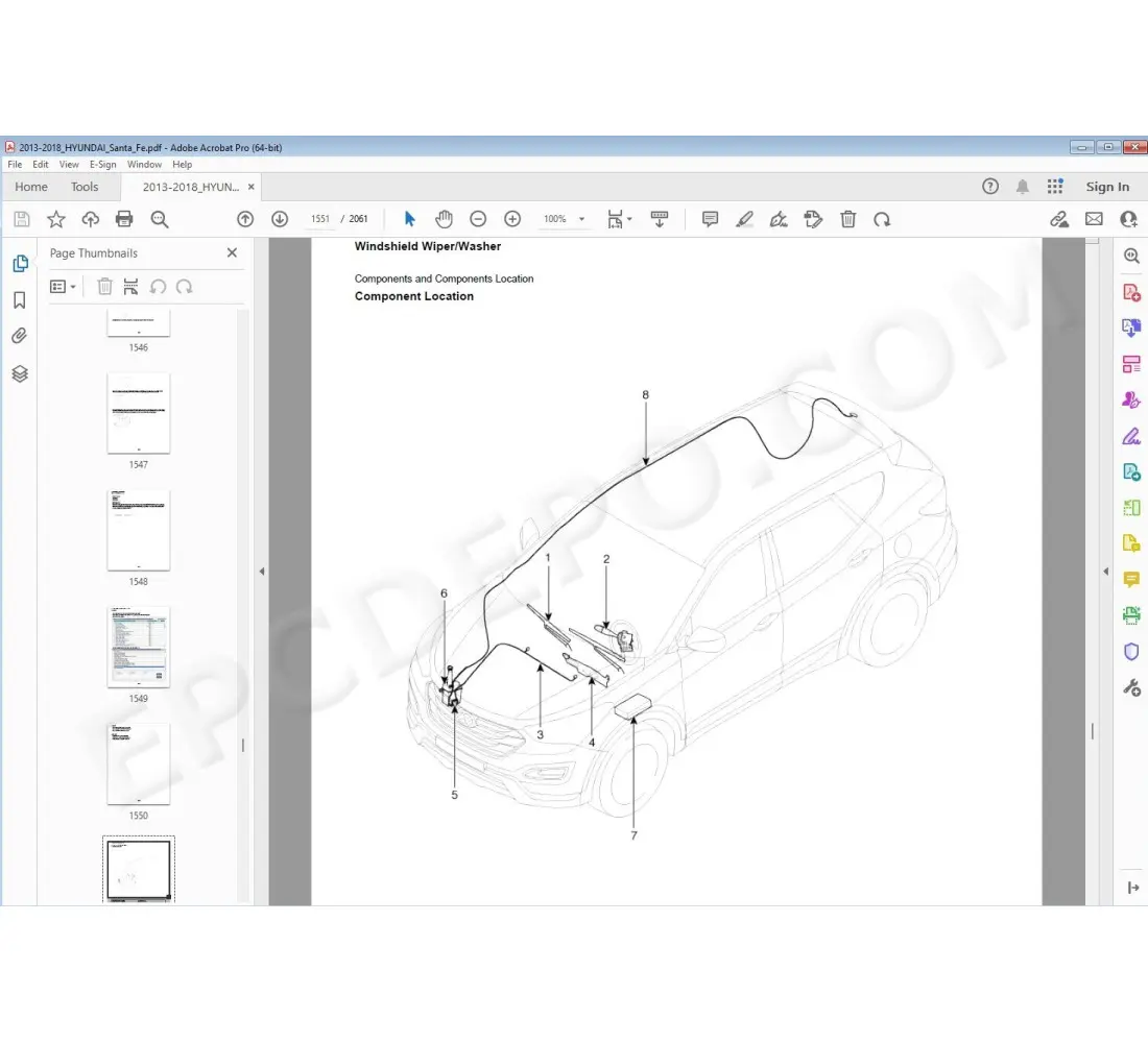 free hyundai santa fe repair manual