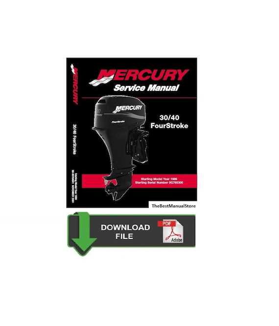 free mercury outboard motor repair manuals
