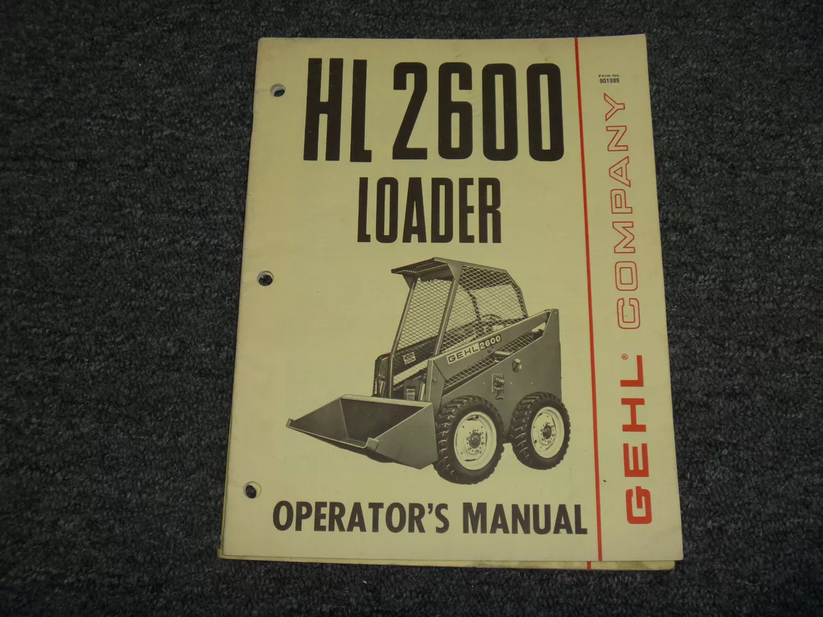 gehl skid steer repair manual