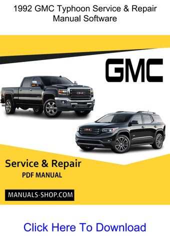 gmc typhoon repair manual