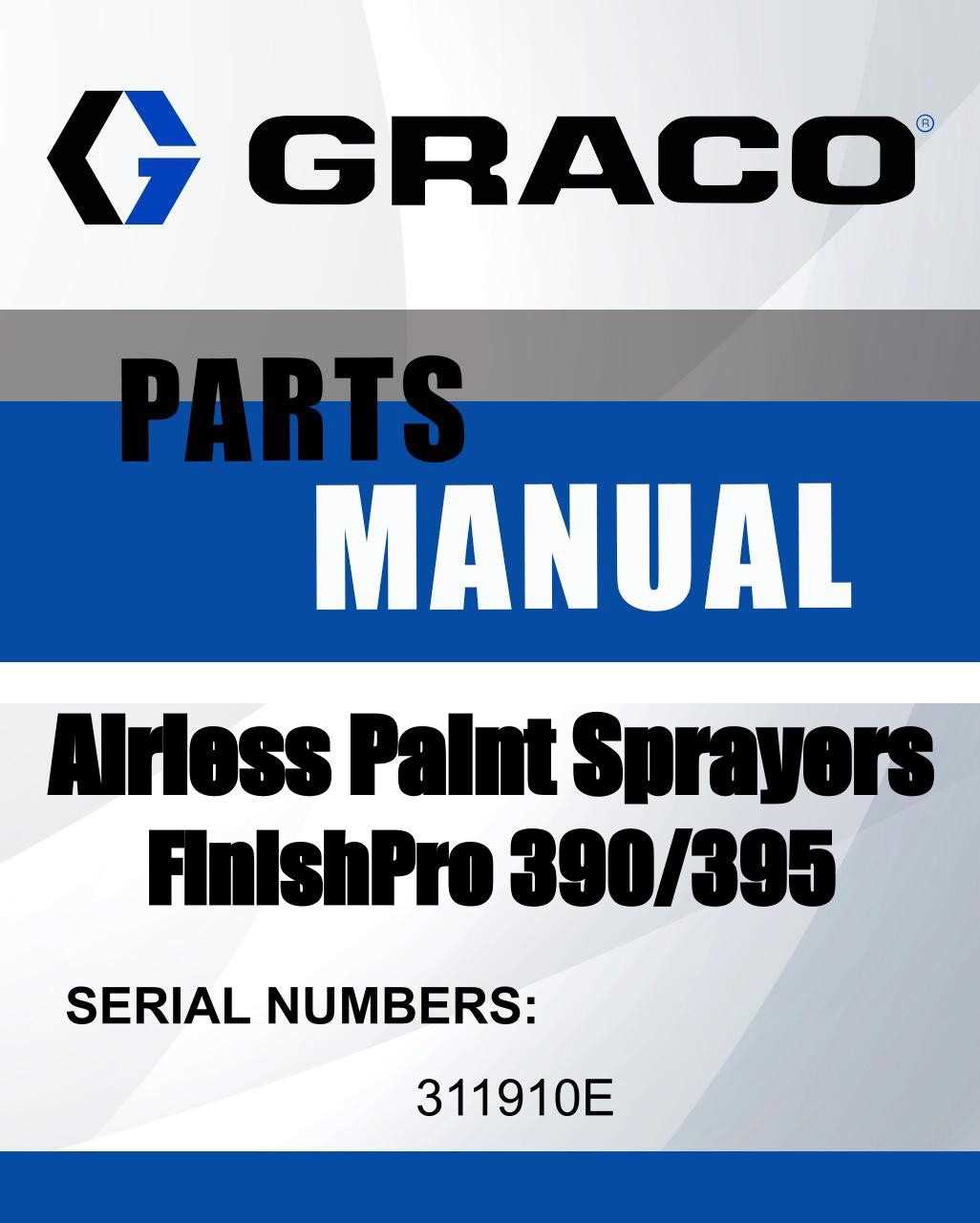 graco 395 pump repair manual