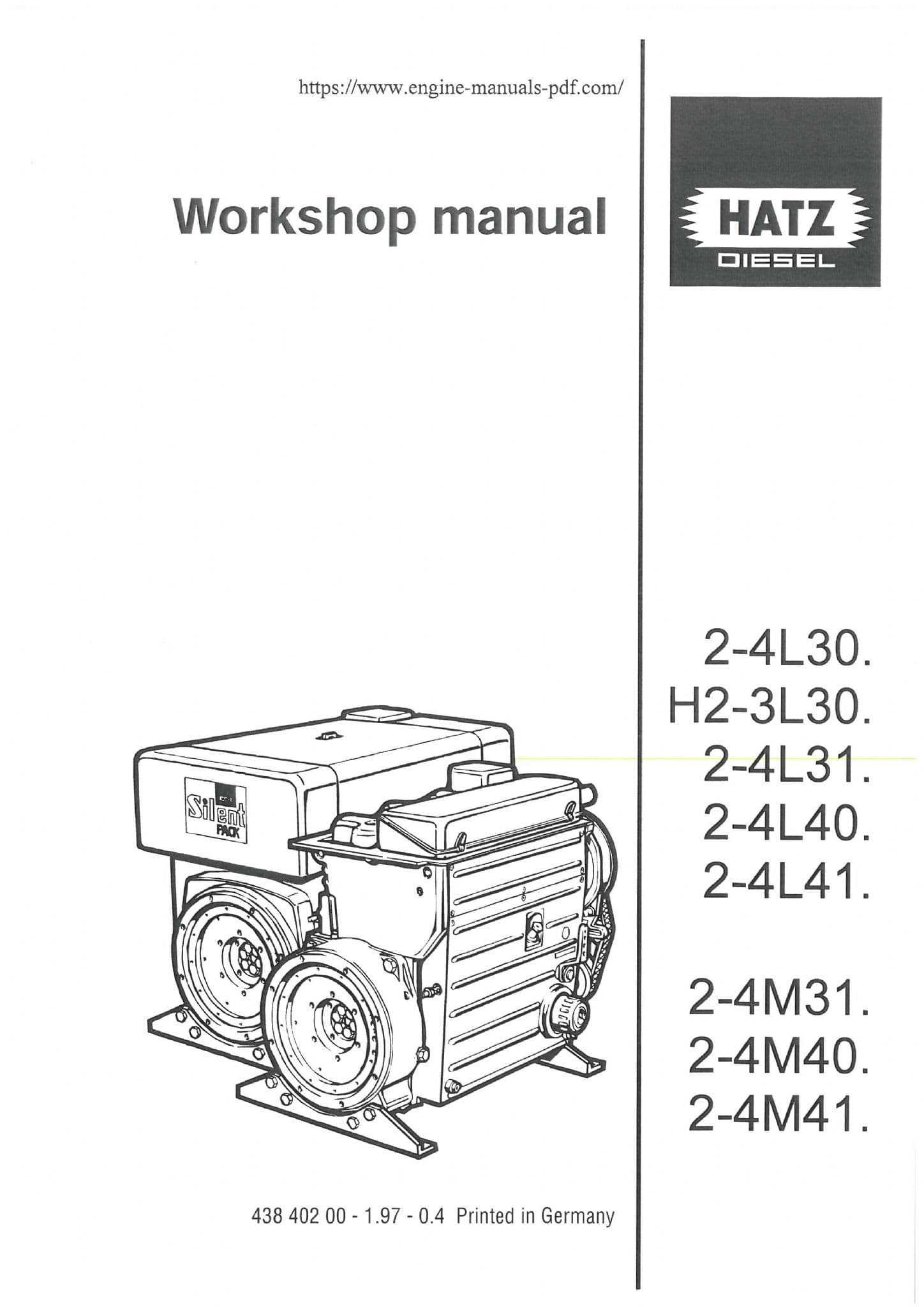 hatz diesel repair manual