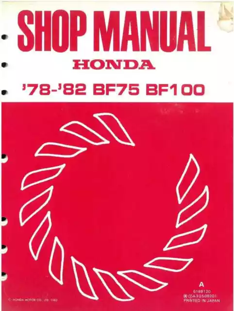 honda bf15a repair manual