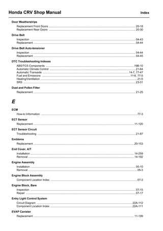 honda crv 2002 repair manual