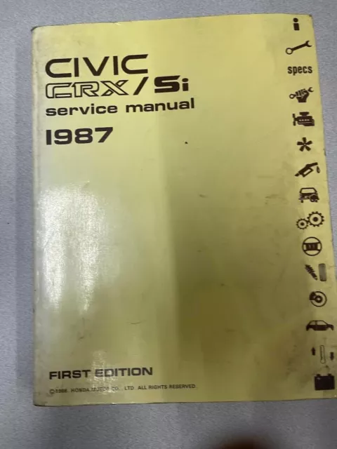 honda crx repair manual