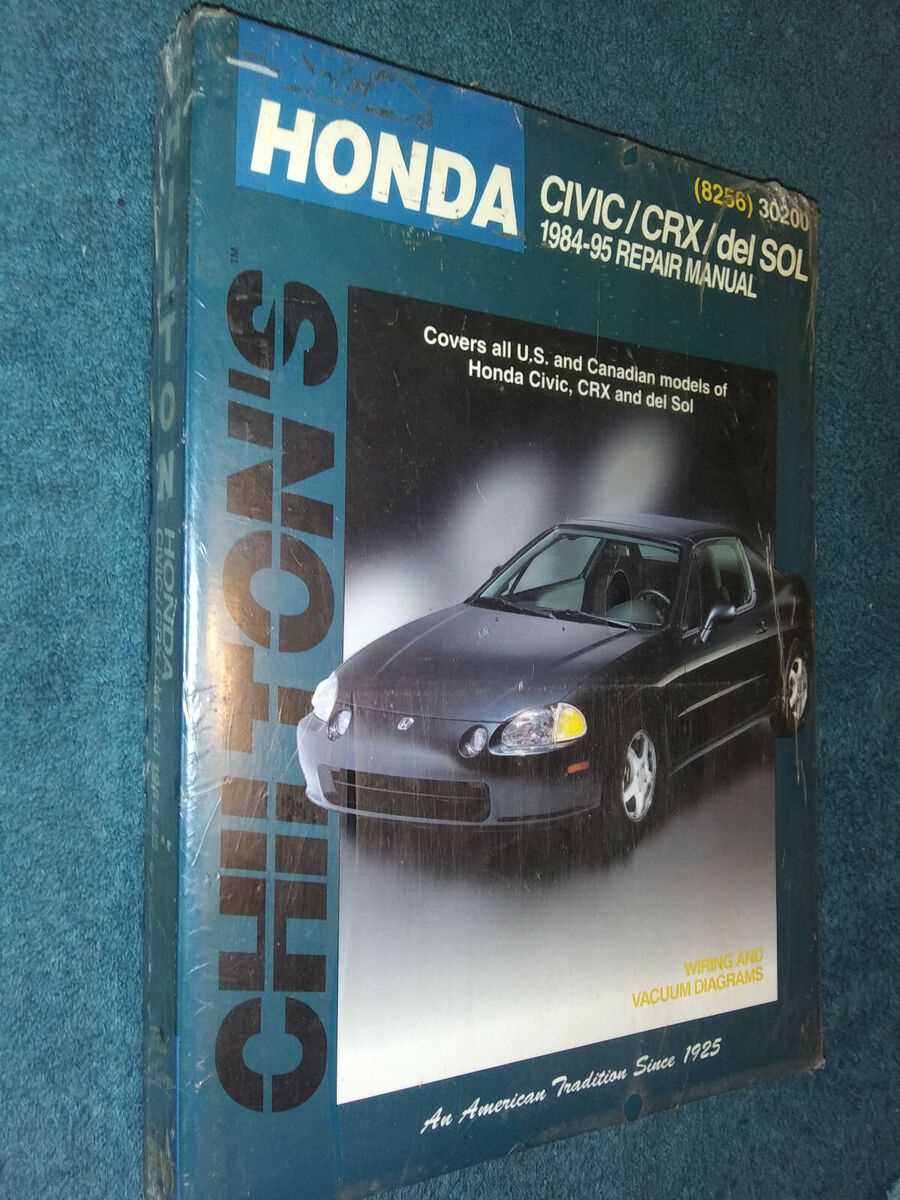 honda crx repair manual