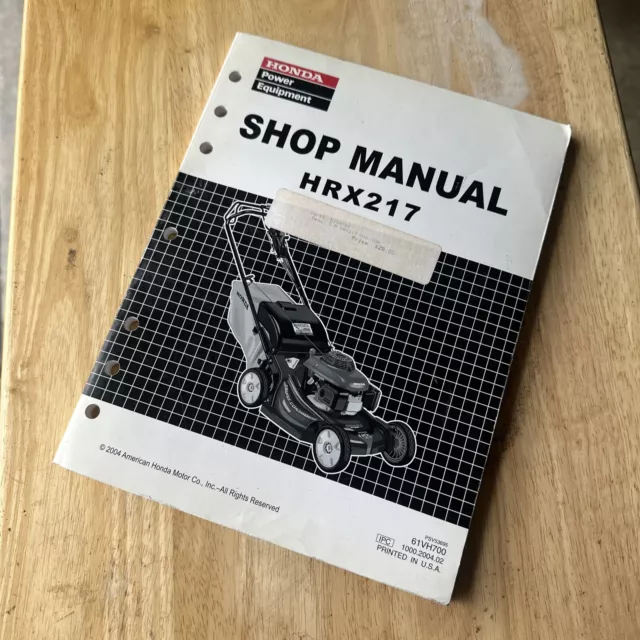 honda hrx217 repair manual