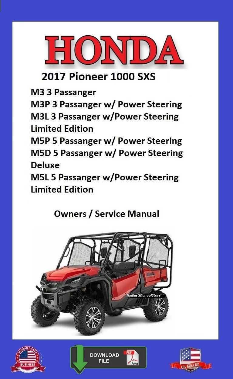 honda pioneer 1000 repair manual