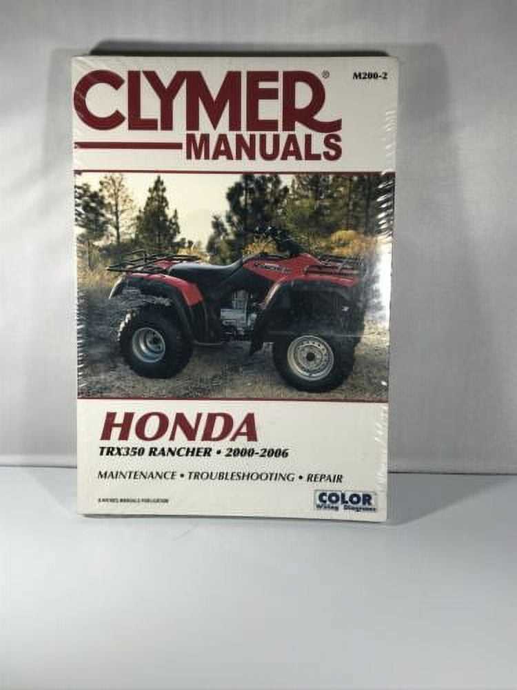 honda rancher 350 repair manual