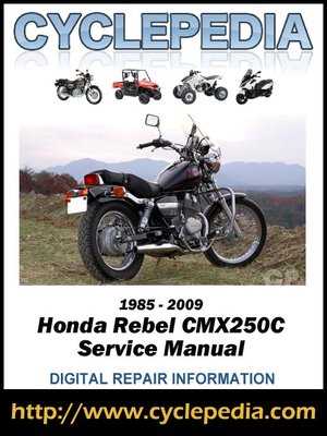 honda rebel 250 repair manual