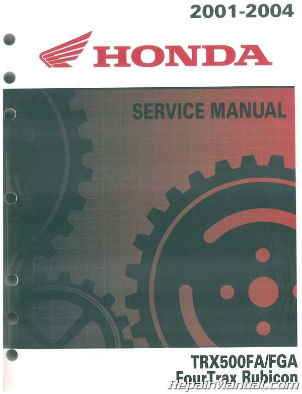 honda rubicon repair manual